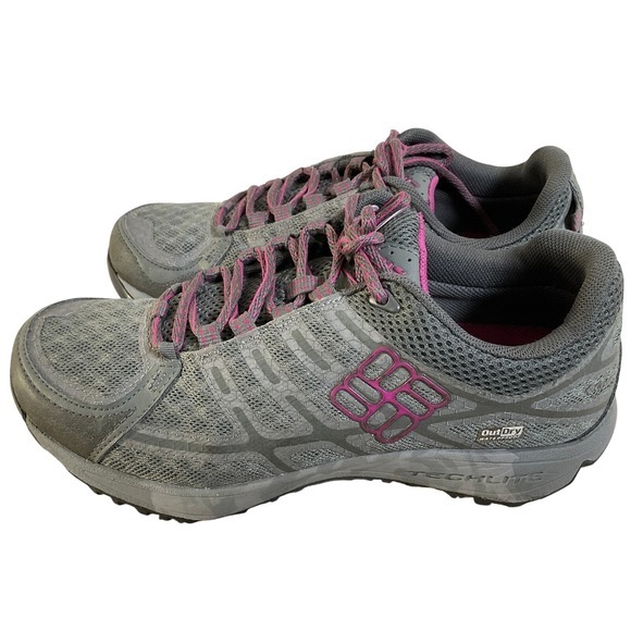 Columbia Shoes - Columbia Conspiracy III‎ OutDry Waterproof Trail Shoes Grey Purple Womens 7.5